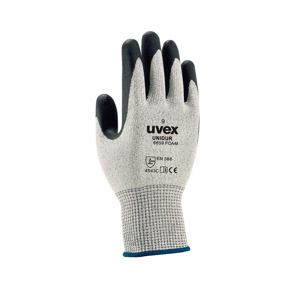 UD6659 Unidur Cut C General Purpose Gloves NBR Foam Coated UVEXUD6659