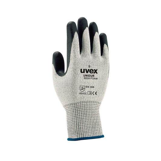 UD6659 Unidur Cut C General Purpose Gloves NBR Foam Coated UVEXUD6659