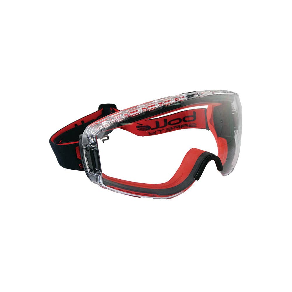 Pilot 2 Fire Fighter Safety Goggles Clear Lens Red Frame 416813 1689119