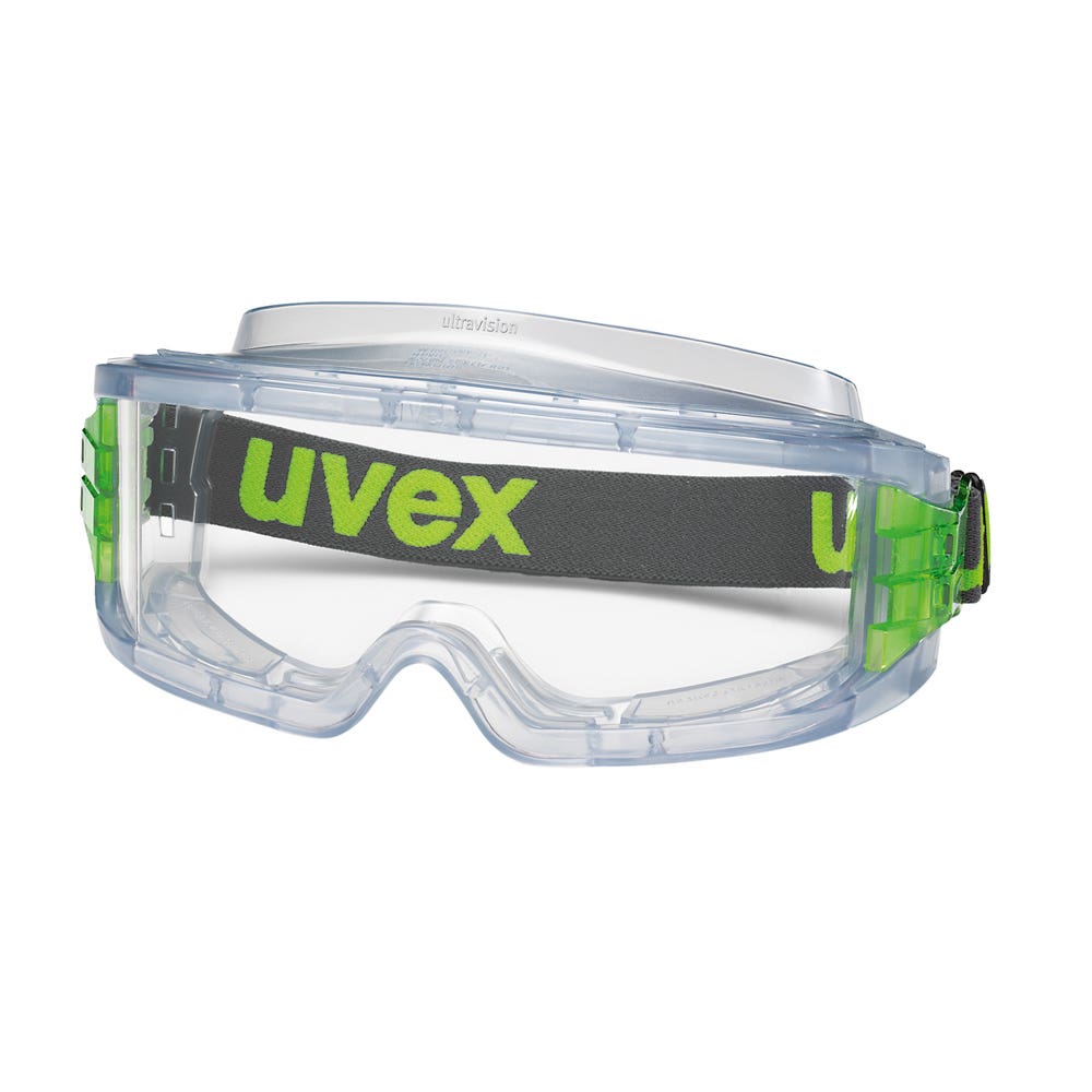uvex Ultravision Safety Goggles Acetate Vented Clear Lens 1223007 9301-614