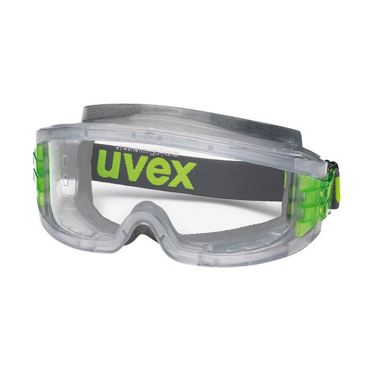 uvex Ultravision Safety Goggles Acetate Foam Liner Vented Clear Lens 1223009 9301-624