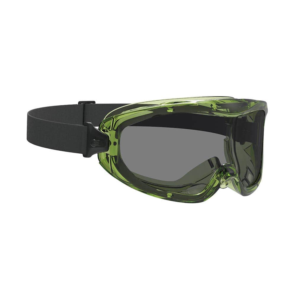Phenos Safety Goggles Smoke Lens Green Frame 55015712 PHENOS-S
