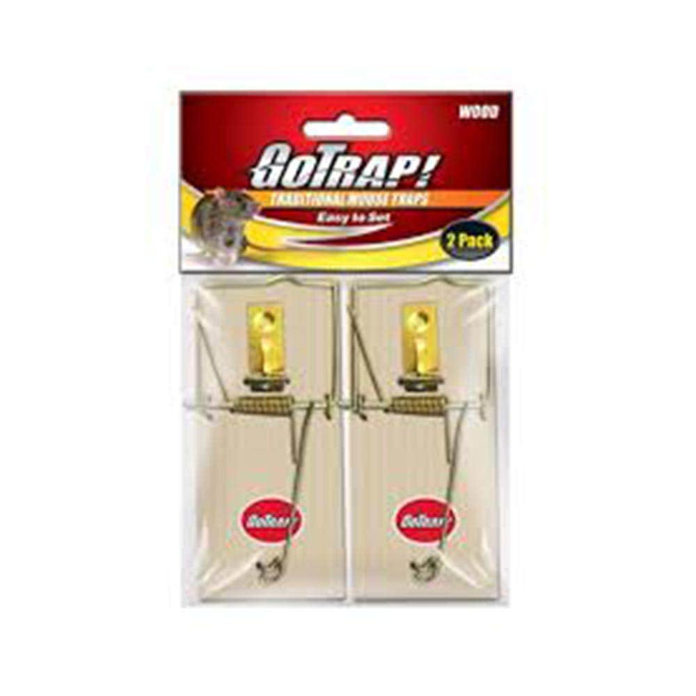 GoTrap Wooden Traditional Mouse Trap - 2 Pack 279174 6232953