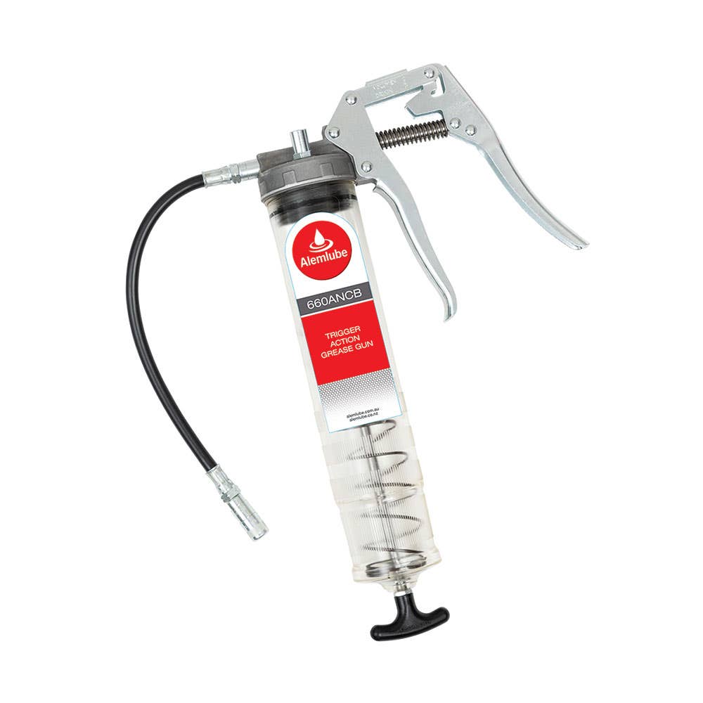 660ANCB Trigger Action Grease Gun With Clear Barrel 450g 35000024 660ANCB
