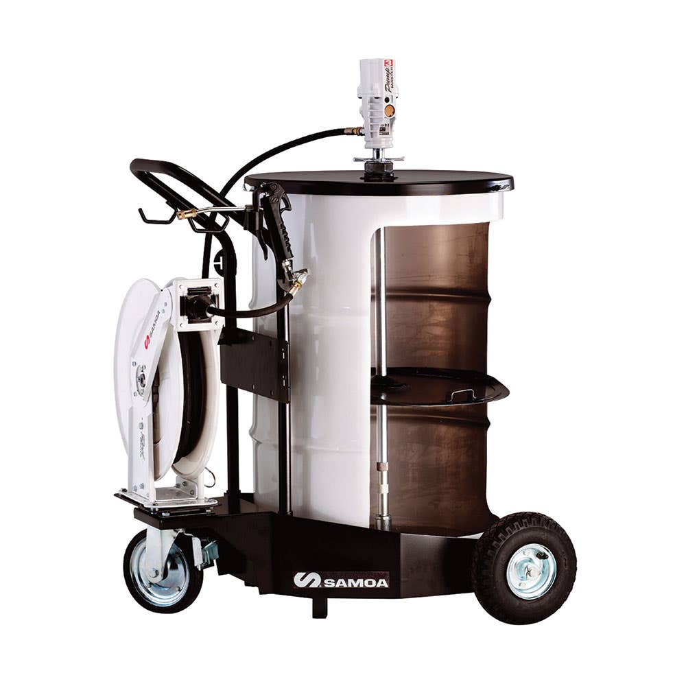 180kg Grease Pump Kit With Trolley & Hose Reel 416439 428200