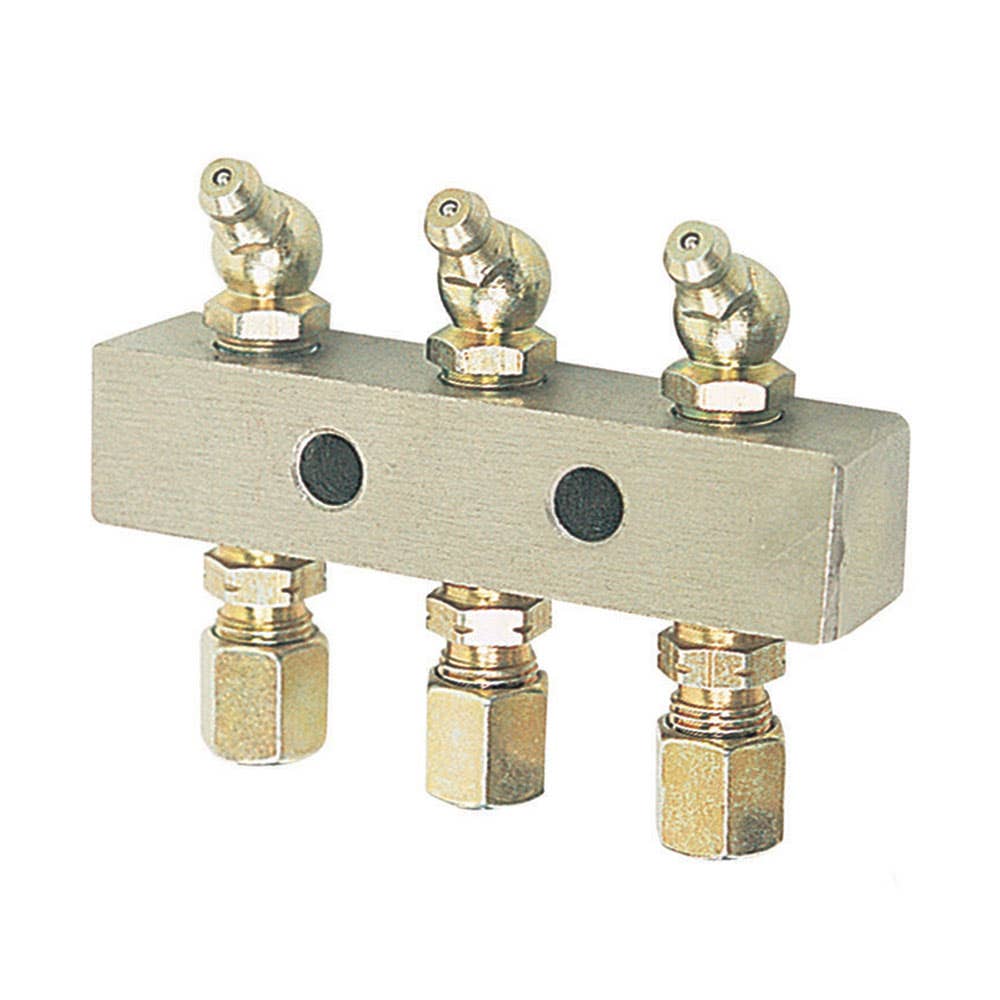 Grease Nipples & Header Block Kit 3 Outlet 6mm Fitting 60014242 6133