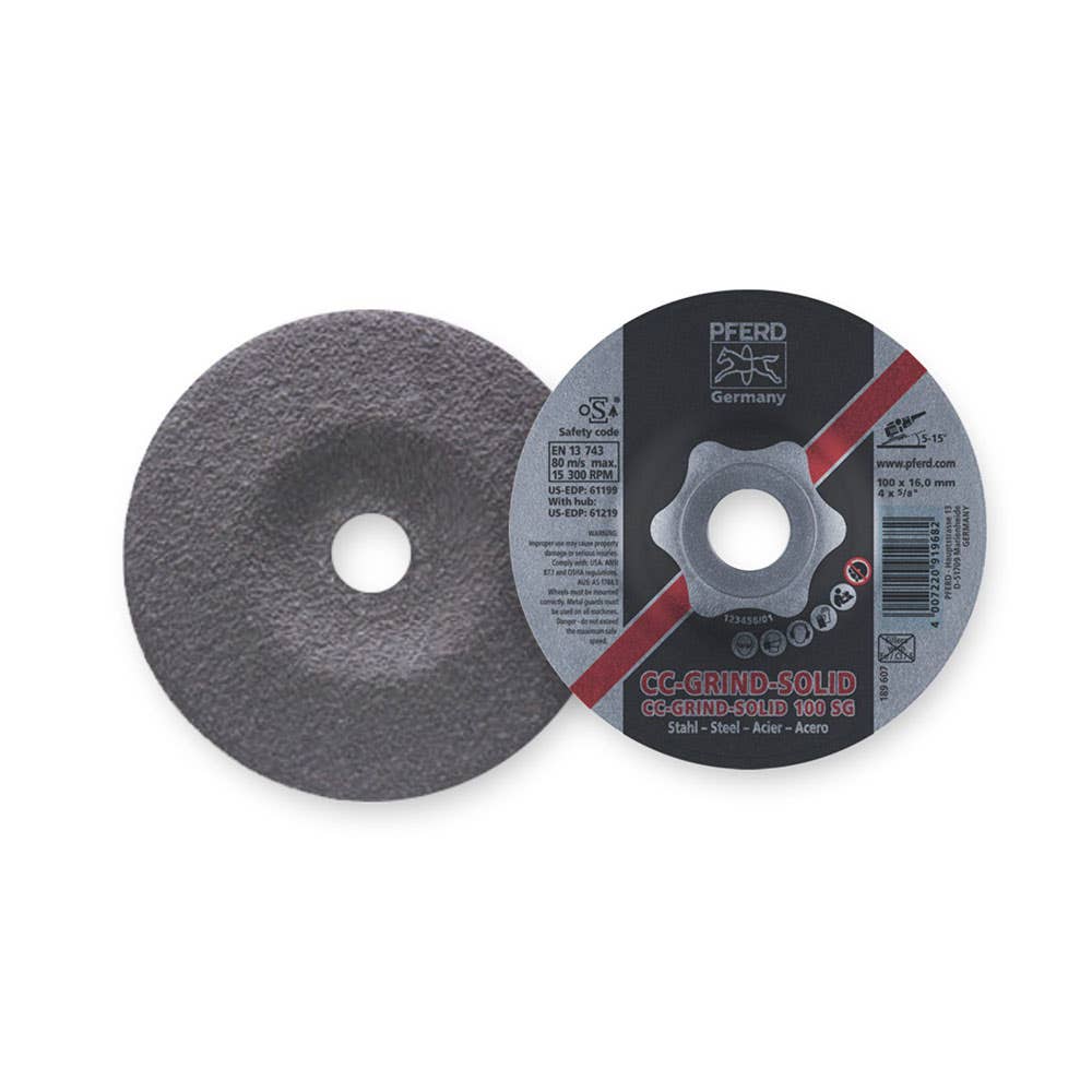 Disc Grinding Combiclick Solid Steel 100mm (4'') Pferd 258856 64185100