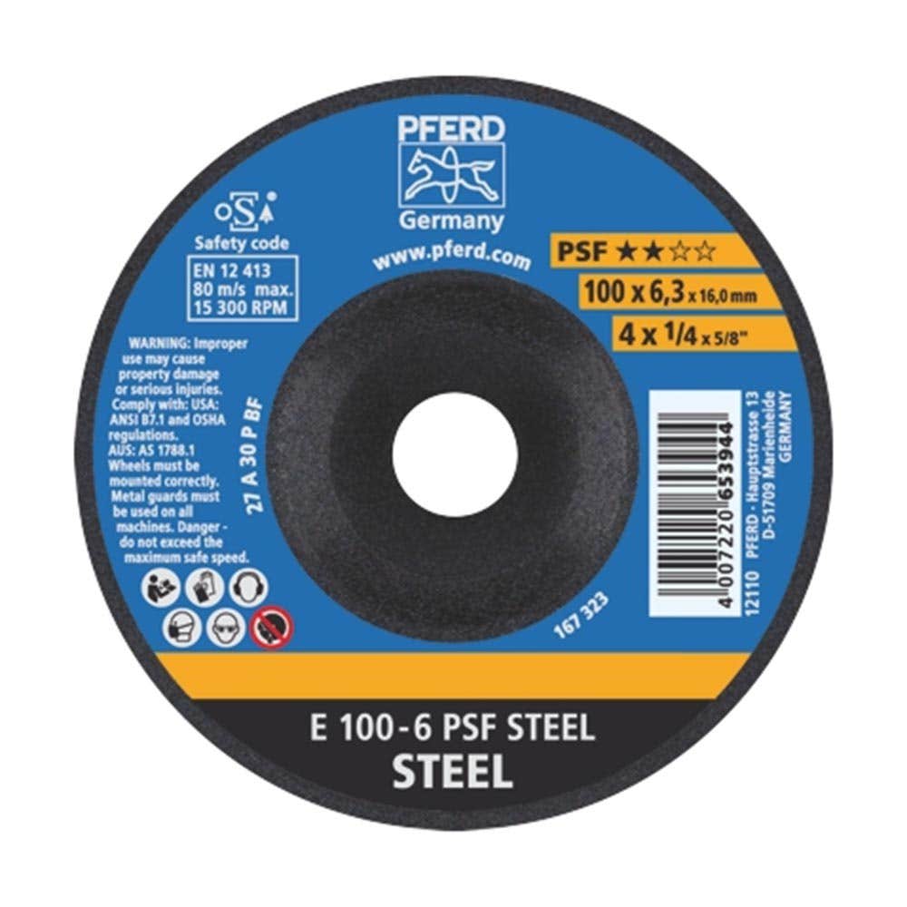 Disc Grinding General Purpose 100mm E100-6A 30 PPS Forte Pferd 913001 62010634