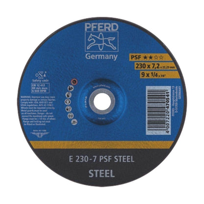 Grinding Disc Depressed Centre 230mm E230-7A 30 PPS Forte 92640040 62023634
