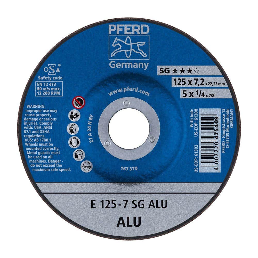 Wheel Grinding Aluminium 125 X 7 A24 Pferd 402638 62212622