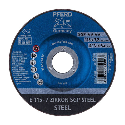 Disc Grinding Reinforced E115-7 ZA 24 R SGP Pferd 254759 62211737