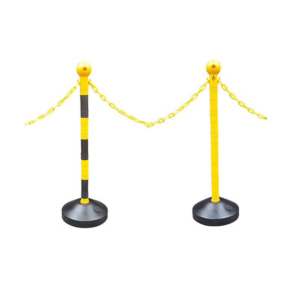 Guideline Barrier Posts & Water-Filled Base Black/Yellow – ATOM
