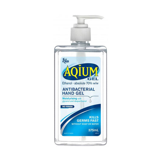 Aquim Hand Gel 375ml Hand Pump - Instant Hand Sanitiser 494009 11575