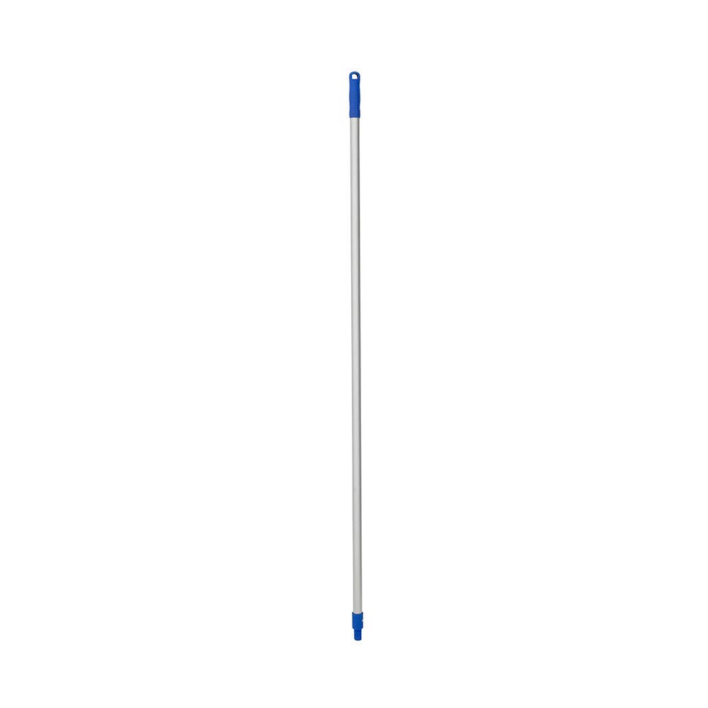 Aluminium Mop Handle 150cm 25mm Thread Blue 9024196 12045