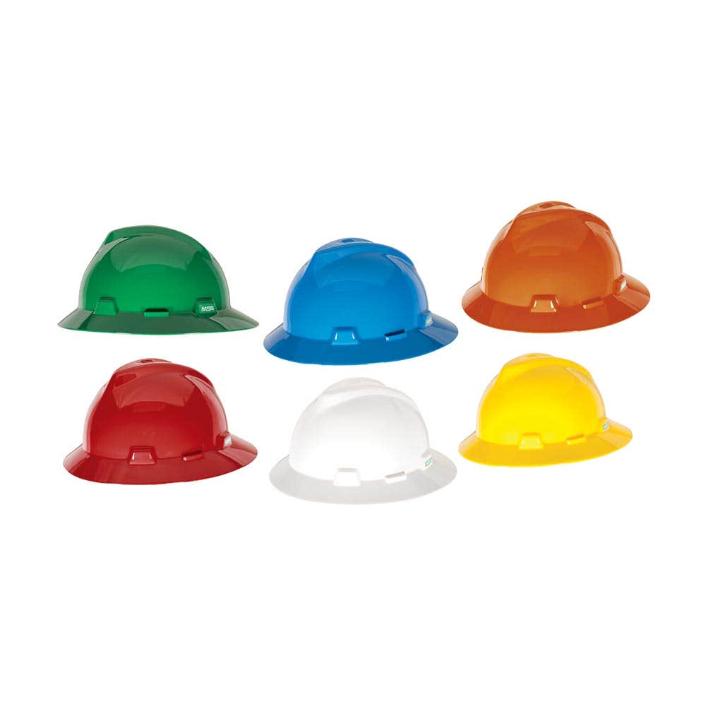 V-Gard&trade; Unvented Full Brim Push Key Hard Hat_220925U