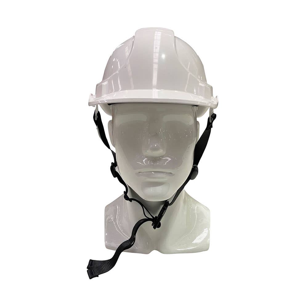 Vented Type 1 Hard Hat With Ratchet Harness & Chin Strap White 91040112 AT010661976