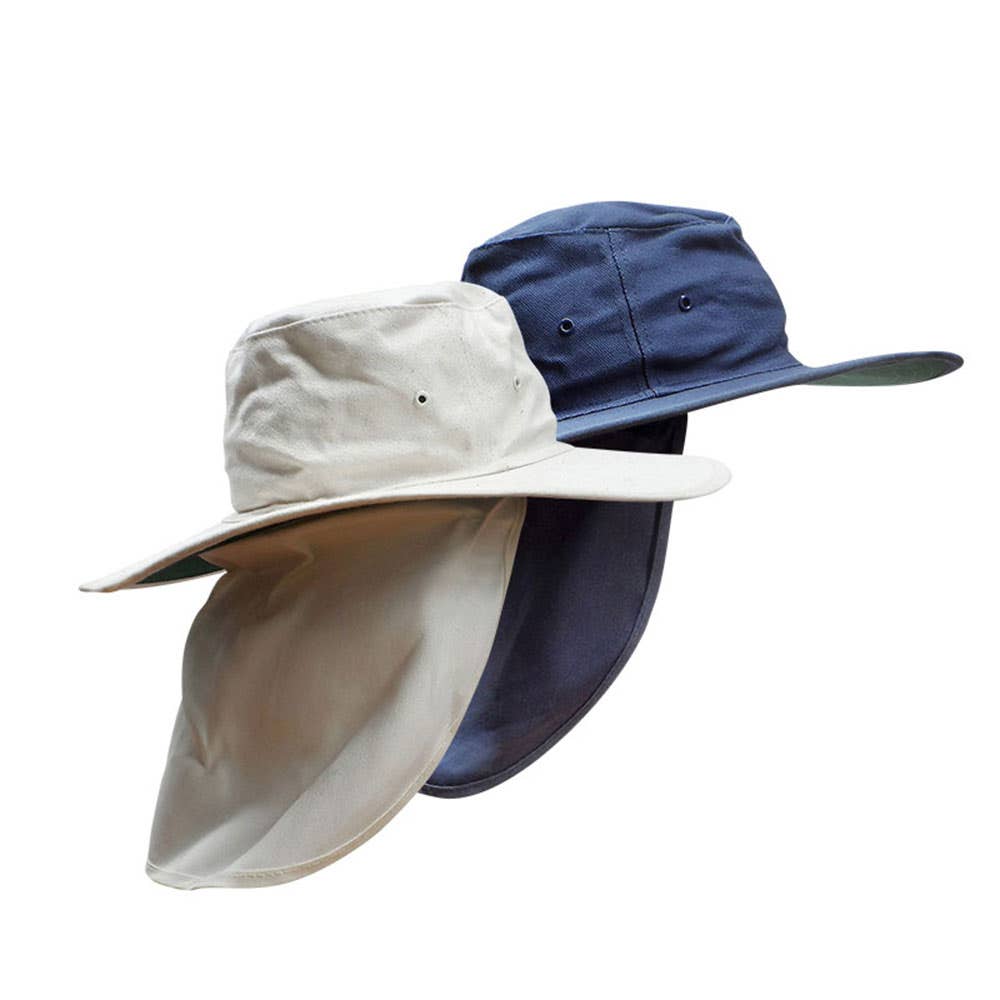 Canvas Hat With Neck Flap_4055