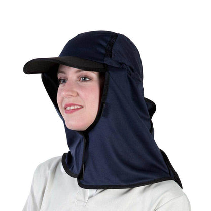 Hat Kalahari Wrap Around Neck Flap Micromesh Navy Uveto 90070245 KHMNV-PP