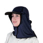 Hat Kalahari Wrap Around Neck Flap Micromesh Navy Uveto 90070245 KHMNV-PP