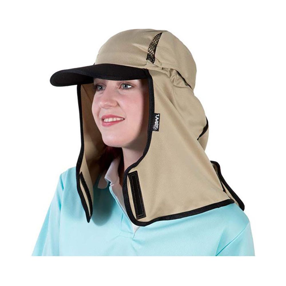 Kalahari Hat With Wrap Around Neck Flap Micromesh Camel 60010785 KHMCM-LS