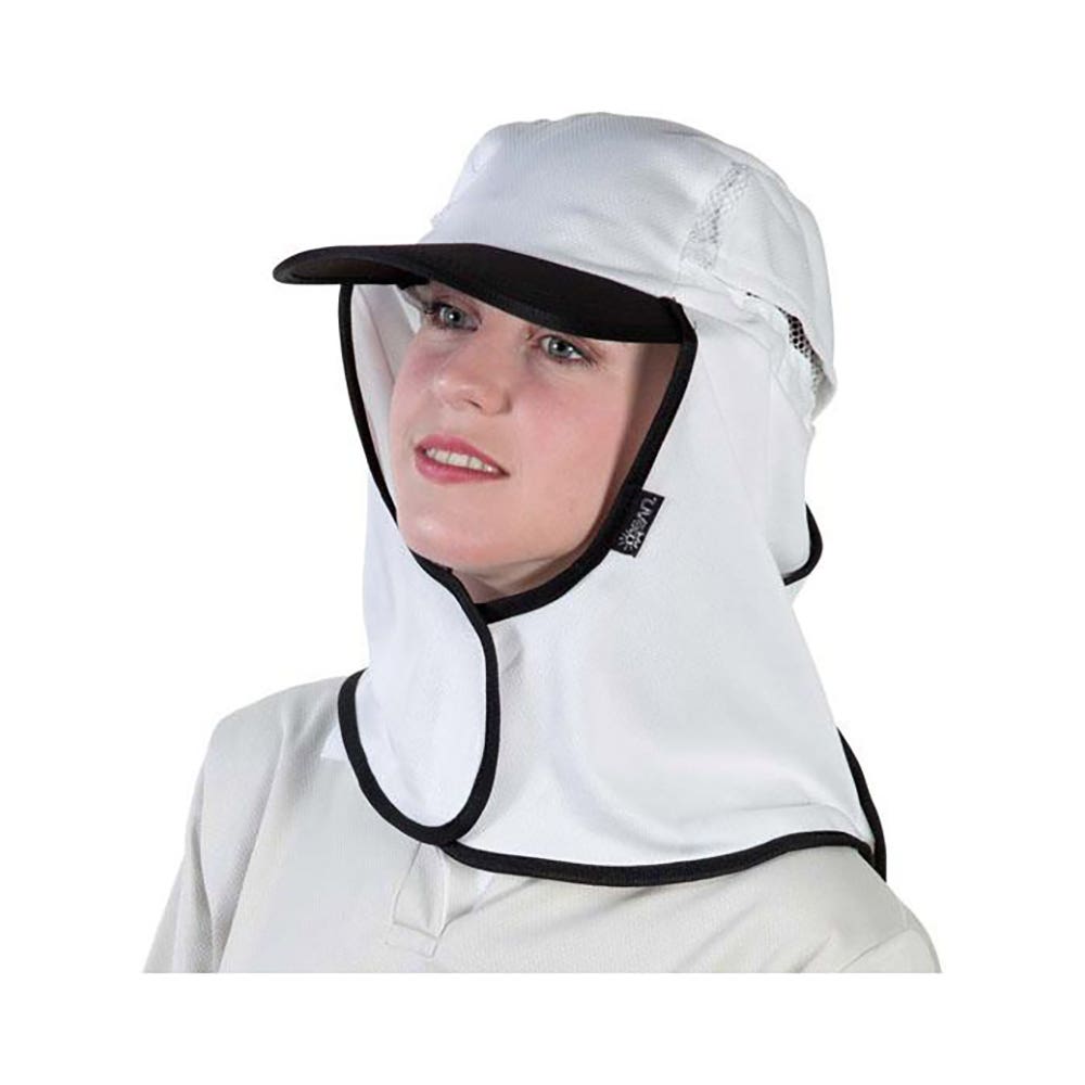 Hat + Wrap Around Neck Flap Kalahari Micro Mesh Bone 410200 KHMBN-PP
