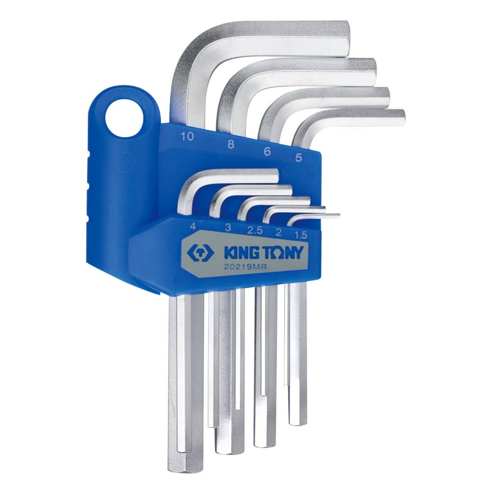 Hex Key Set Short Metric 1.5 - 10mm Chrome Plated 9 Piece 91958000 20219MR