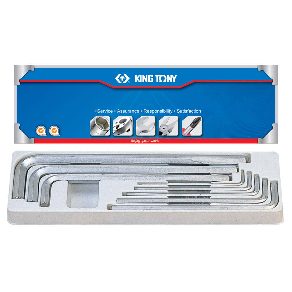 Hex Key Set Extra Long Imperial 1/8'' - 9/16'' 8 Piece 32101101 20208SR01