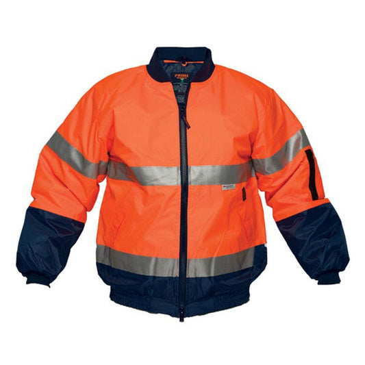 Jacket Bomber Hi Vis 3M Tape Orange/Navy 2XL 60016801 MJ504-O/N-2XL