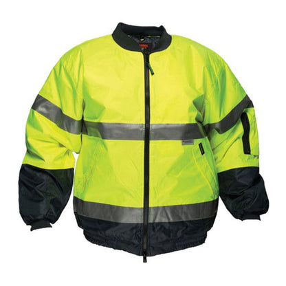 Jacket Bomber Hi Vis 3M Tape Yellow/Navy 2XL 60016809 MJ504-Y/N-2XL