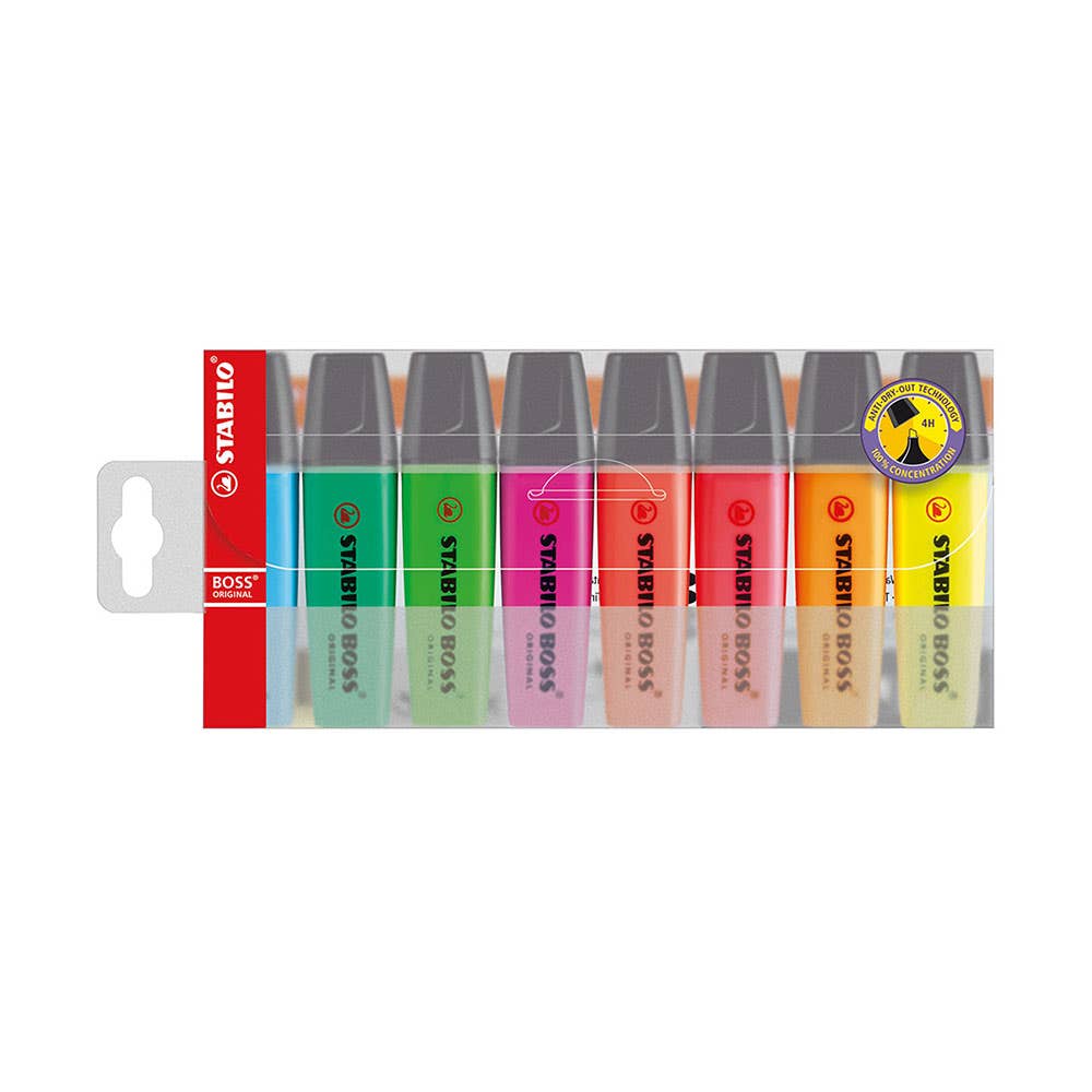 Highlighter Markers Assorted Colours 8 Pack 915200200 0072605
