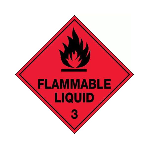 Sticker FLAMMABLE LIQUID 50 X 50mm Self Adheasive Pk 250 – ATOM