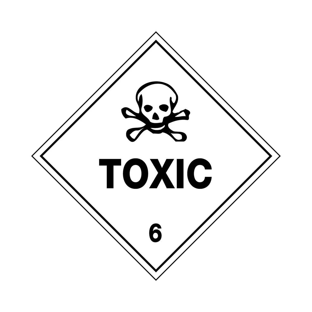 Sticker Toxic 6 50 X 50 Roll Of 250 Self Adhesive_400362_HLM106.1PAP
