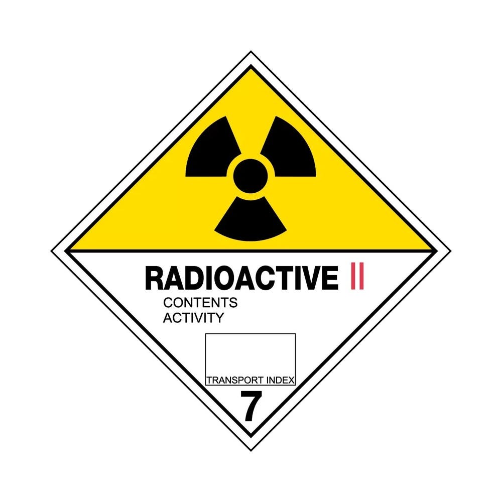 Sticker RADIOACTIVE II  Diamond 270 X 270mm Vinyl_268107_HLTM107.2A