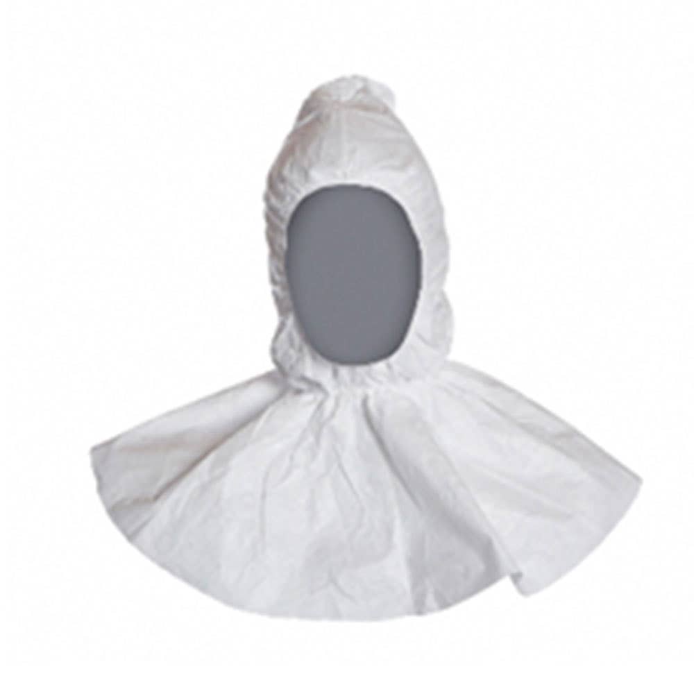 Tyvek&reg; 500 Elasticated Hood with Flange One Size White 36000477 D13395804