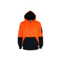 DNC Fleecy Hoodie 300gsm  Hivis 2 Tone Full Zip Orange/navy Large 3722 439633 3722O/N-L