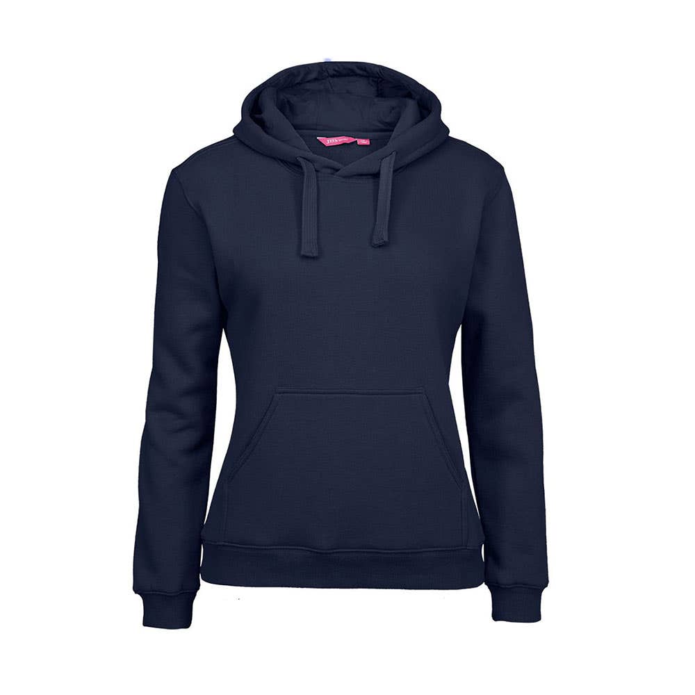 Jumper Hoodie Womens Fleecy Poly/Cotton Rich 310gsm Navy 10 Jb's Wear 439235 3FH1-NAV-10