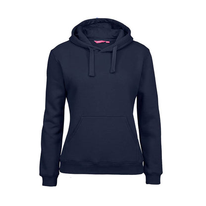 Jumper Hoodie Womens Fleecy Poly/Cotton Rich 310gsm Navy 10 Jb's Wear 439235 3FH1-NAV-10