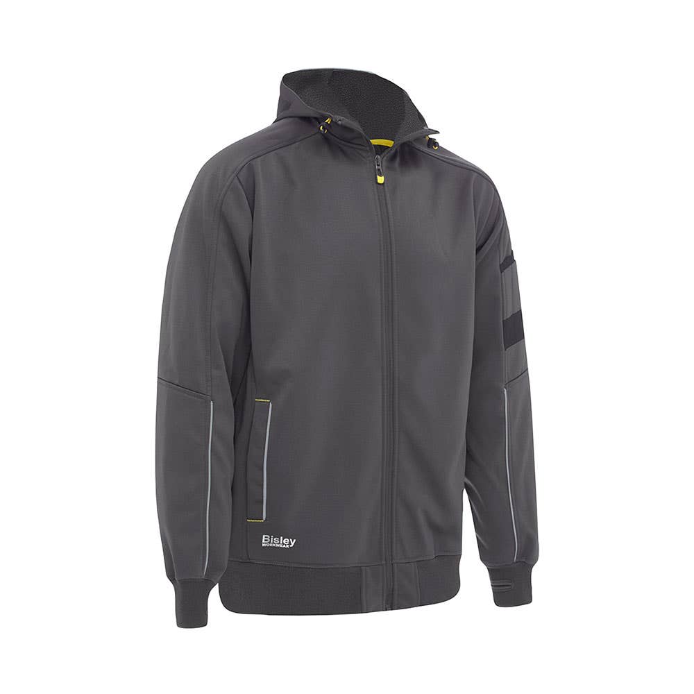 Jumper Hoodie Work Fleece Sherpa Front Zip Bisley 2XL Charcoal BK6925_BCCG2_40022022_BK6925_BCCG2XL