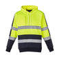 UNISEX HI VIS STRETCH TAPED HOODIE YELLOW/NAVY 2XL 496186 ZT483-Y/N-2XL