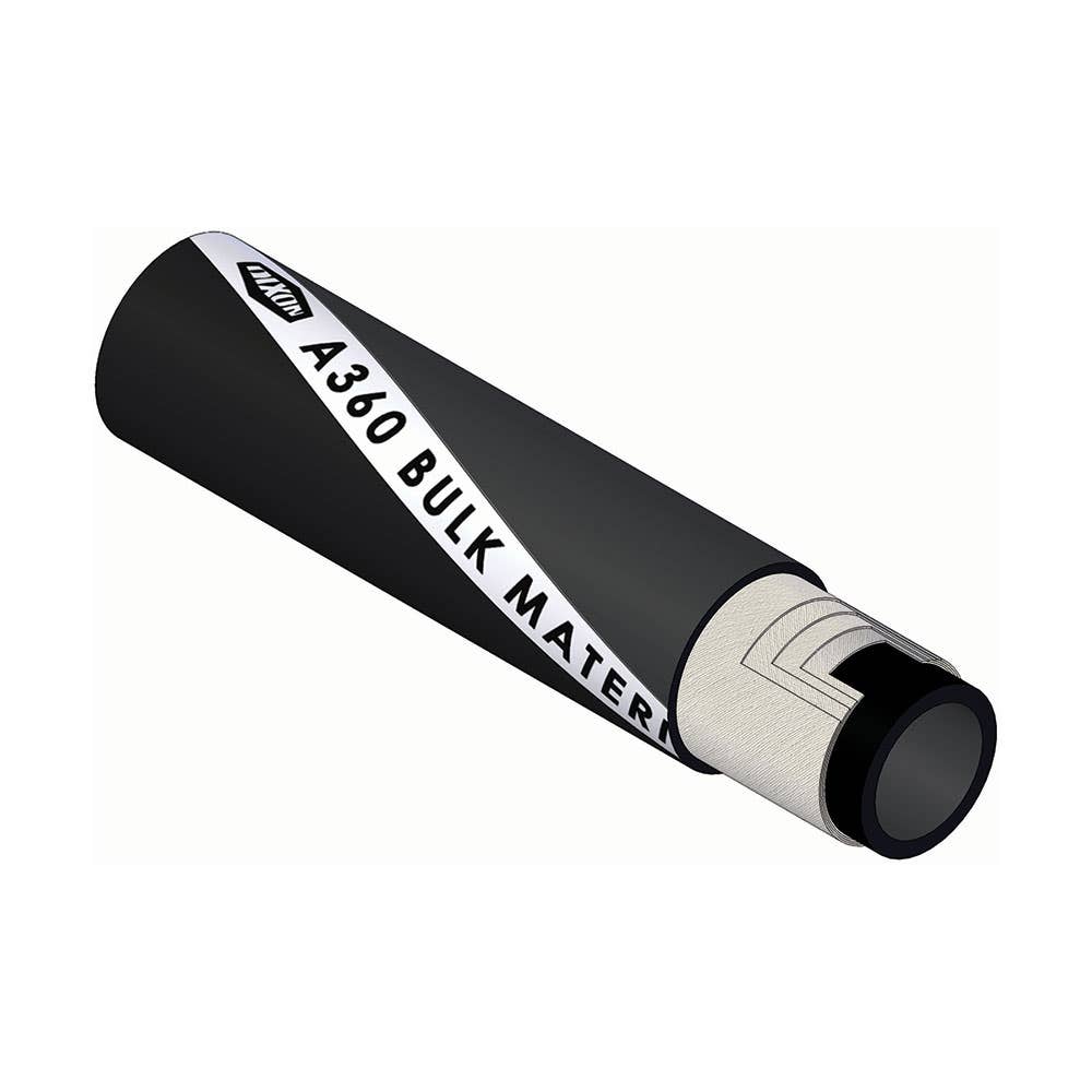 Rubber Material Handling Dry Bulk Hose 100mm x 20m 75psi Black 304027 A36010020