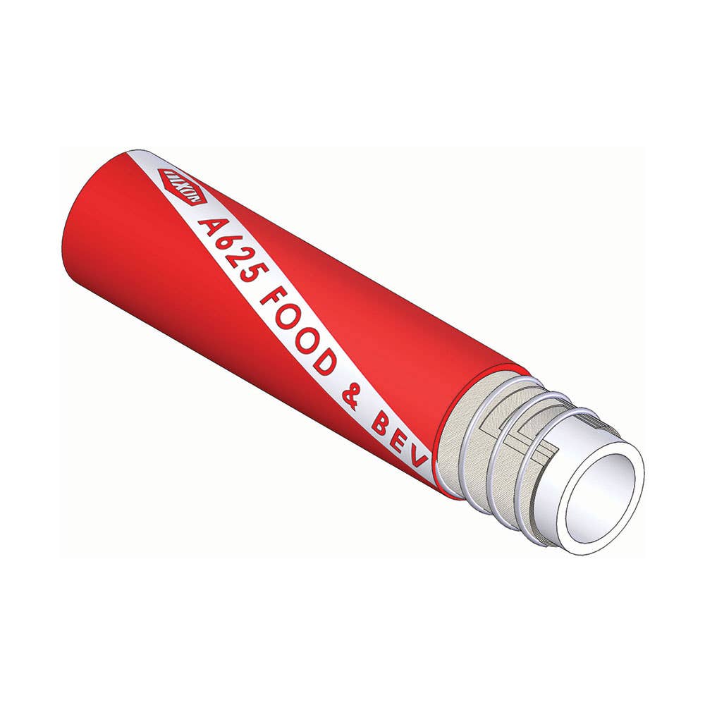 Rubber Premium Food & Wine Suction & Delivery Hose 25mm 455698 A625025