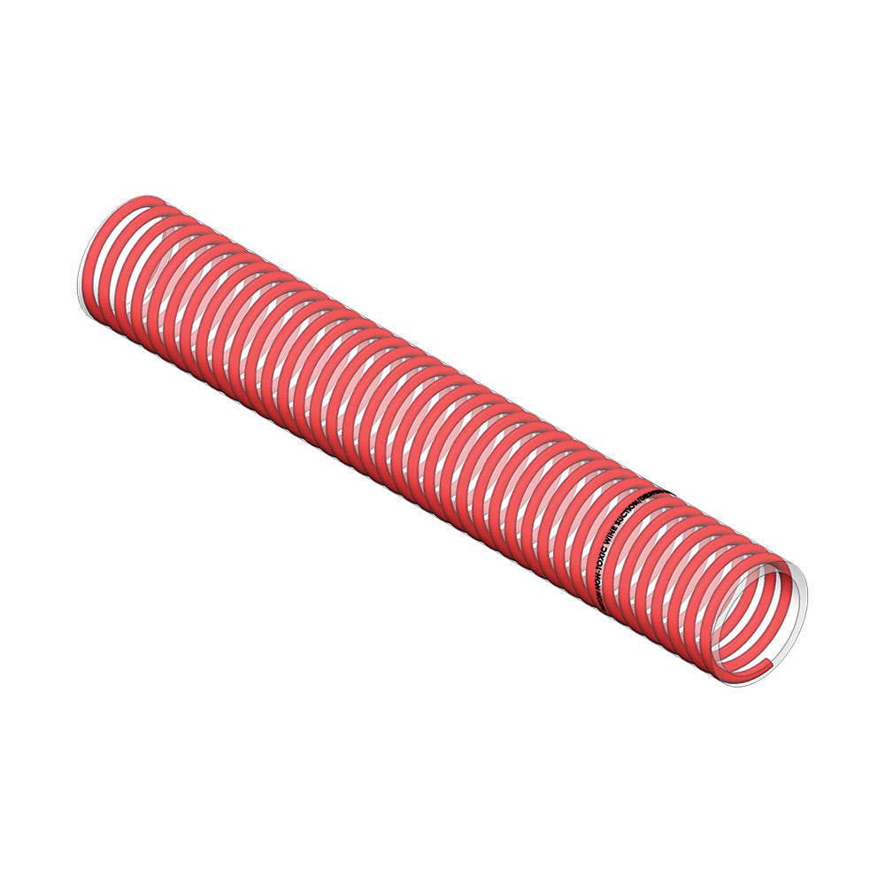 PVC Wine Suction/Delivery Hose 96psi Clear/Red 25mm Per Metre 40036192 AUS025FB