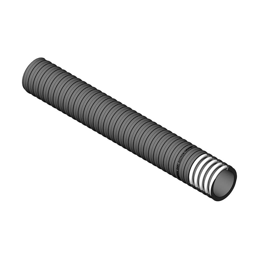 Heavy Duty Premium PVC Suction Hose Grey 50mm Sold Per Metre 157082 AUS050G