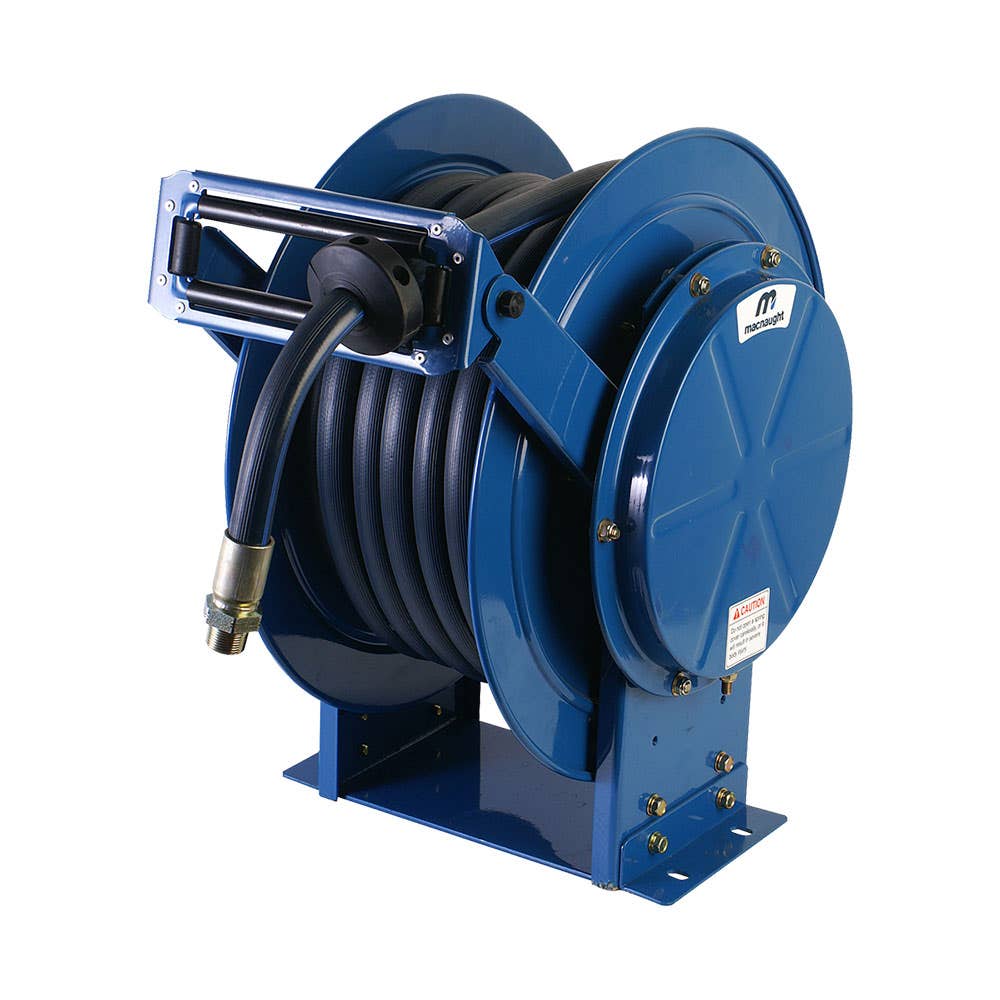Heavy Duty Oil Hose Reel Assembly with Twin Pedestal 19mm x 20m 1,000psi 94368000 MOTP1920-01
