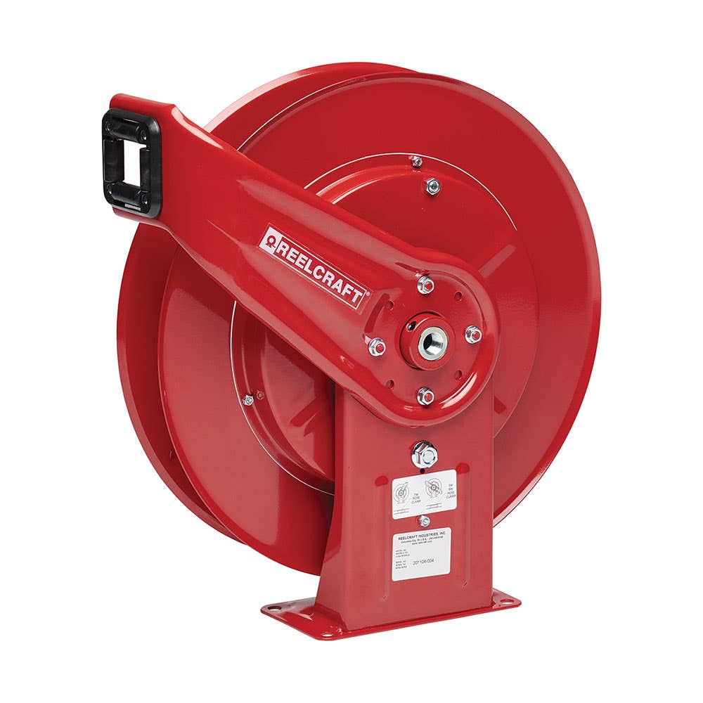 Reelcraft Twin Hydraulic Bare Hose Reel Red 10mm x 9m 3,000psi 40038090 THA7600 OMP