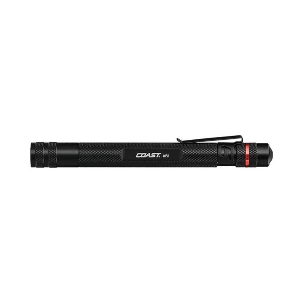 Flashlight LED Penlight Focusing Beam 105 Lumens   Black HP3_40064074_HP3