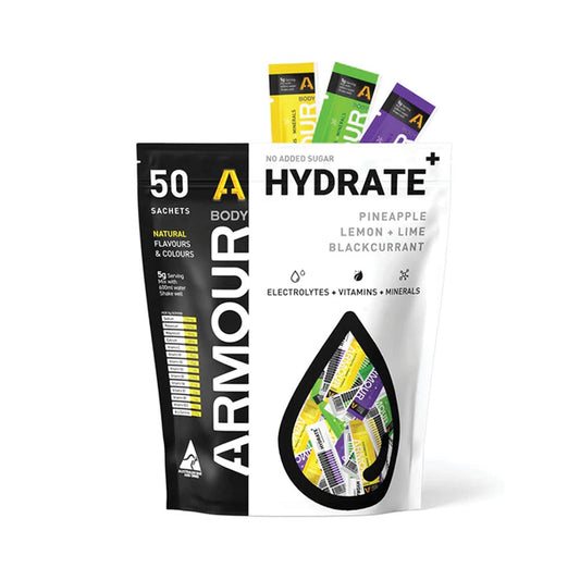Hydrate + Hypotonic Sachets Mixed 6 Flavours 50 Pack 584828 BAHSP50