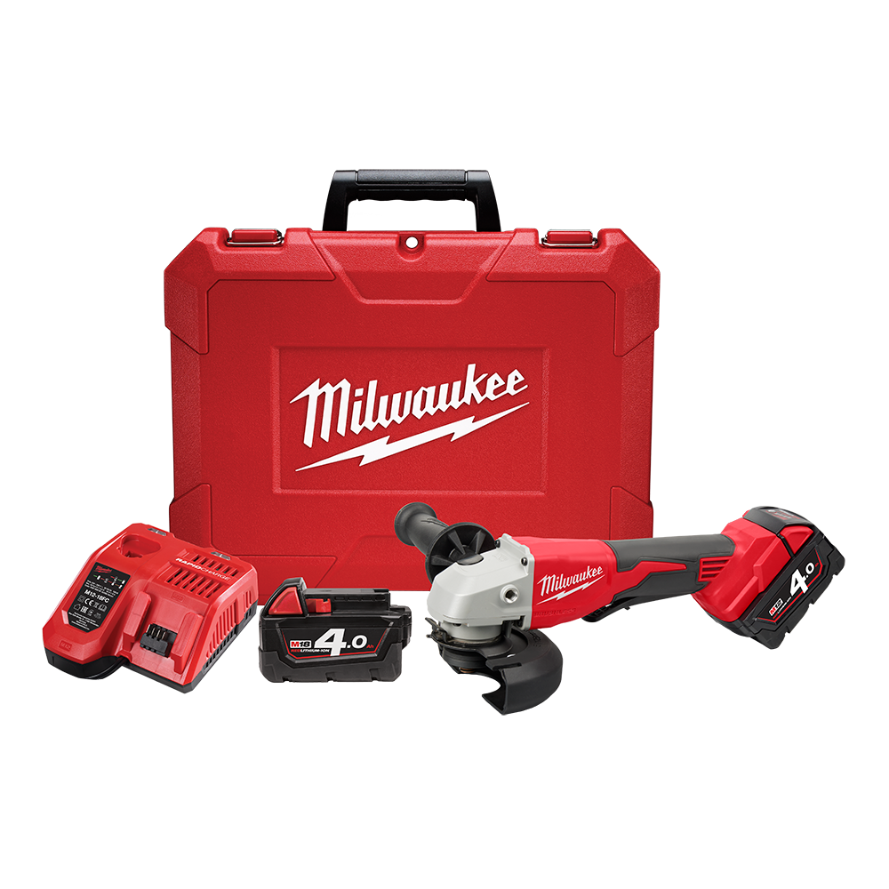 Angle Grinder M18 125mm 5 Deadman Paddle Switch Charger+Battery Milwaukee 575193 M18BLSAG125XPD402C