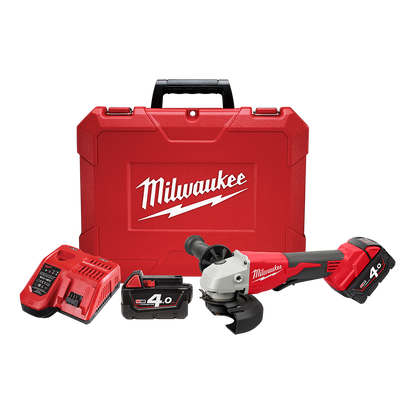 Angle Grinder M18 125mm 5 Deadman Paddle Switch Charger+Battery Milwaukee 575193 M18BLSAG125XPD402C
