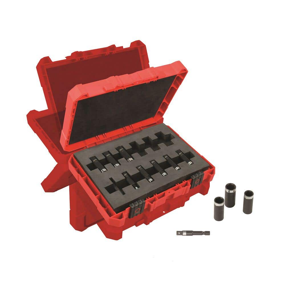 Set Socket Impact 1/4'' DR Metric Deep 12pce Shockwave Milwaukee 314032 49664301
